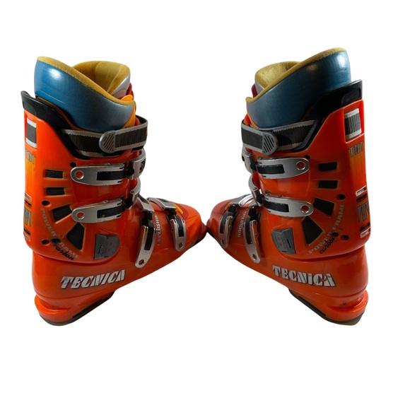 Tecnica TNT Explosion 8 AVS Power Frame Carbon Size US7.5 UK41 Orange Ski Boots - Picture 13 of 14